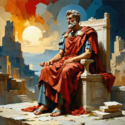 Marcus Aurelius: Stoic Wisdom’s Echo: Marco Aurelio’s philosophy inspires modern resilience practices.